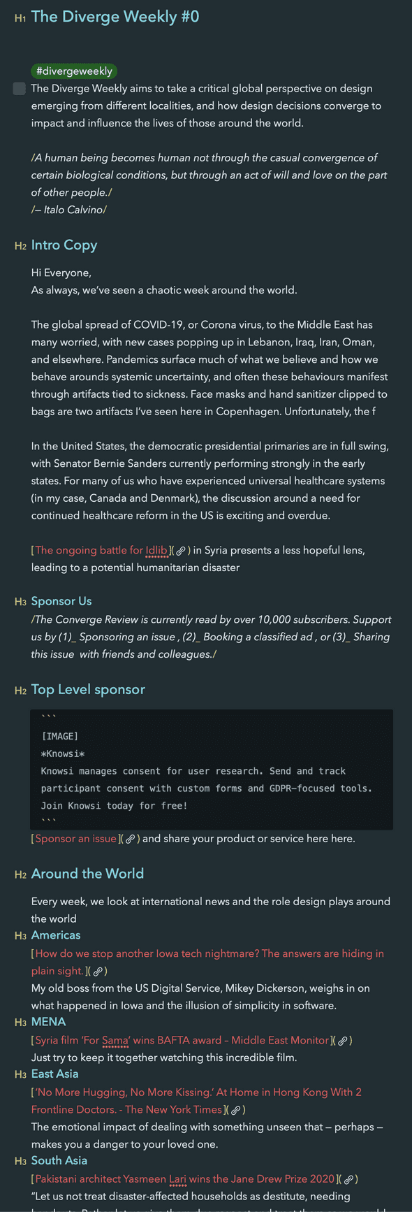 markdown markdown